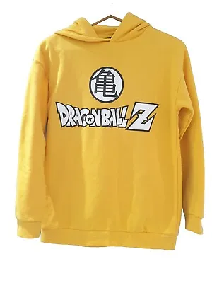 Buy Dragon Ball Z Pullover Hoodie Yellow Unisex Size Age 12-13 Years USED GC • 9.99£