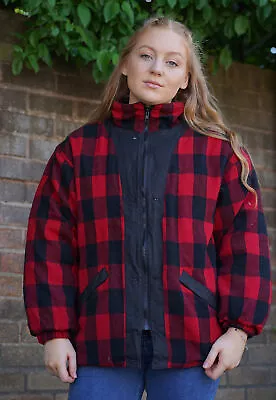 Buy Vintage Red Checked Jacket - Womens Small • 23£