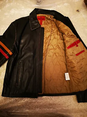 Buy Mens Classic Genuine Cowhide Leather  Biker Jacket Size L65 W51 . • 69£