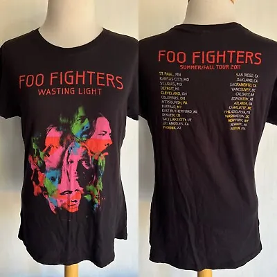 Buy FOO FIGHTERS (2011) Official Women's  Wasting Light  US Tour Date T-Shirt Medium • 27.40£