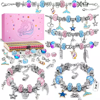 Buy BIIB Unicorn Gifts For Girls, Charm Jewellery Making Kit For Girls, Arts And For • 18.03£