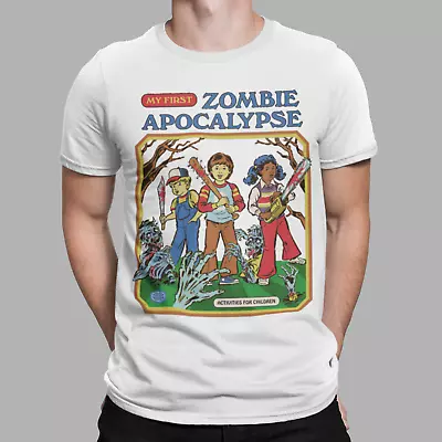 Buy Zombie Apocalypse T-Shirt Funny Cartoon My First Tee 80s 90s Retro Free Post • 10.23£