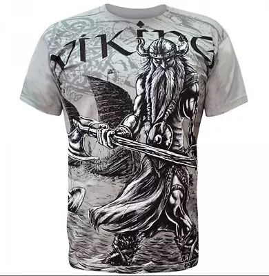 Buy VIKING VALHALLA - Mens T-Shirt Wrap / Vikings, Norseman, • 20.95£