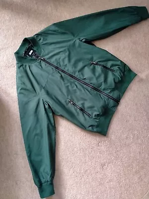 Buy Jacamo Bomber Style Jacket, Dark Green, Unused • 5.99£