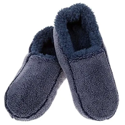 Buy Snoozies Men's Two Tone Home Slippers Different Colours And Sizes To Choose! • 13.99£