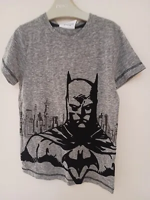 Buy BNWT Next Boys Grey & Black Batman T-shirt Top 6 Years • 4£