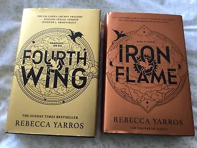 Buy Fourth Wing & Iron Flame - Rebecca Yarros - First Edition - Hardback Books • 24.95£