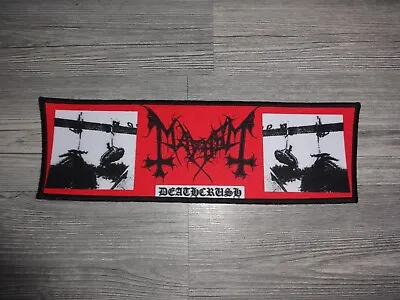 Buy Mayhem Patch Thrash Metal Back Patch Strip Gorgoroth Immortal • 17.40£