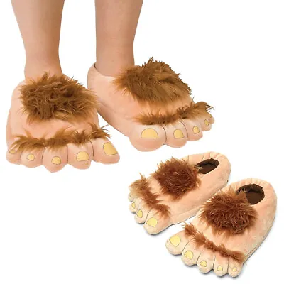 Buy Furry Warm Slippers Funny Big Hairy Savage Feet Plush Home Shoes Savage CO • 15.20£
