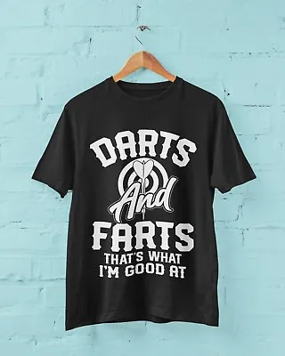 Buy DARTS AND FARTS Funny T Shirt Man To Oche Gift Idea Darts Team Dad Present Rude • 9.77£