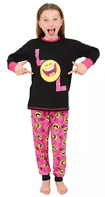 Buy Girls Cool LOL Happy  Face Laugh Out Loud Long Pyjamas Pjs 9 To 15 Years • 10.99£