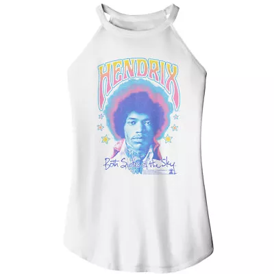 Buy Jimi Hendrix Pastel Both Sides Of The Sky Women's Rocker Tank T Shirt Band Merch • 26.93£