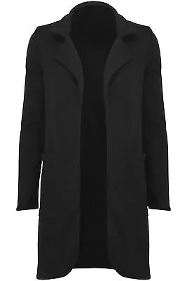 Buy Womens Ladies Casual Open Front Cardigan 3/4 Sleeve Cardigan Jacket Coat Blazer • 13.89£