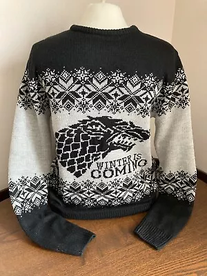Buy XS 34  Game Of Thrones 'Winter Is Coming' Ugly Christmas Xmas Jumper Sweater • 19.99£