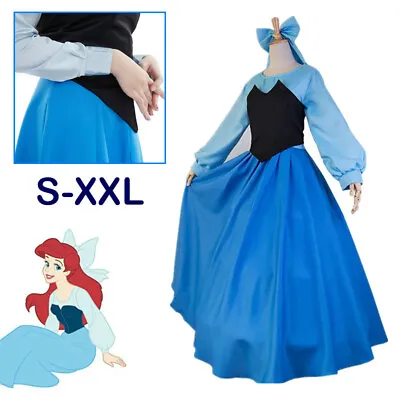 Buy The Little Mermaid Cosplay Costume Ariel Princess Dress Suit Adult Women Clothes • 22.90£