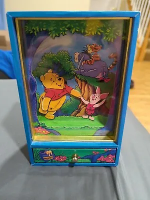 Buy Disney Winnie The Pooh & Piglet Dancing Music Box Puppet Show Style Jewelry Box • 23.62£