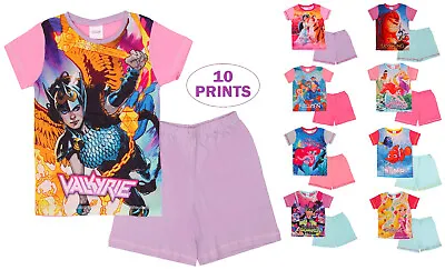 Buy Girls Pyjamas Short Pj Sets Disney Nightwear Ex Uk Store 2 3 4 5 6 7 8 9 10years • 4.99£