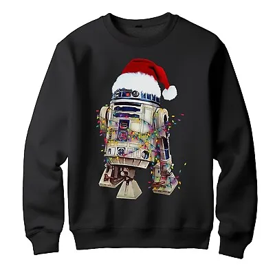 Buy R2-D2 Santa Hat Fun Festive Season Unisex Christmas Jumper Cosy Holiday Sweater • 17.99£