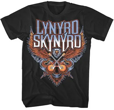 Buy Lynyrd Skynyrd Crossed Guitars T-Shirt - OFFICIAL • 16.29£