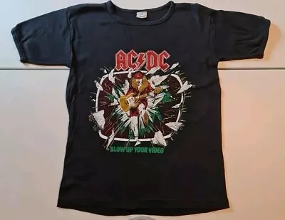 Buy ACDC Blow Up Your Video European Tour 1988 T-Shirt Large  • 49.99£