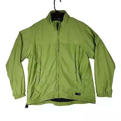 Buy REI Windbreaker Jacket L Women Lime Green Nylon Cinch Hem • 19£