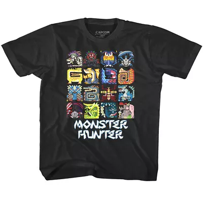 Buy Monster Hunter Beast Symbols Kids T Shirt RPG Combat Gamer Boy Girl Toddler Baby • 16.14£