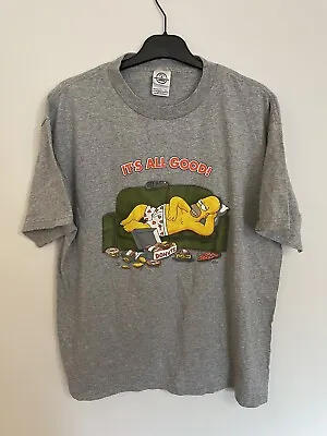 Buy Simpsons Grey T-Shirt Homer Donuts Size Large • 4.99£