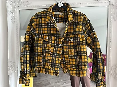 Buy Topshop Denim Jacket Size 10 Yellow • 0.99£