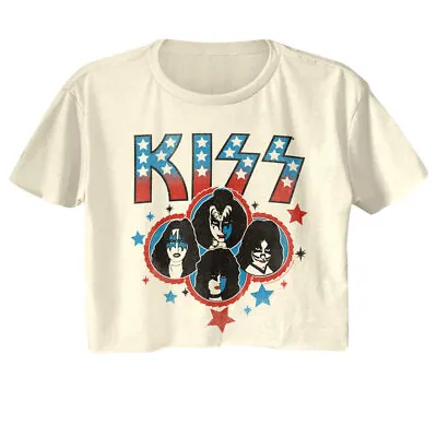 Buy Kiss All-American Glam Rock Band Women's Crop Top Album Concert Tour Merch • 25.58£