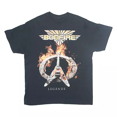 Buy Bonfire Legends Mens Band T-Shirt Black XL • 29.99£