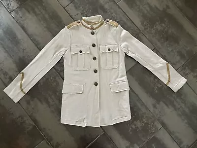 Buy NWT Ralph Lauren Denim & Supply Women’s Military Marching Jacket Cream Gold Sm • 80.51£