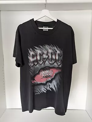 Buy AC/DC 1990 Vintage T-Shirt Razors Edge ACDC • 42.82£