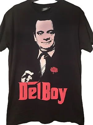Buy Only Fools And Horses T-Shirt Size Medium DelBoy Godfather Black BBC • 9.99£