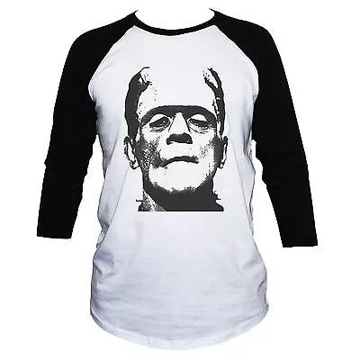 Buy FRANKENSTEIN MONSTER T-SHIRT Gothic Horror 3/4 Sleeve Unisex • 21.25£