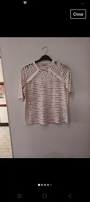 Buy Per Una Size 14 Summer Lace Detail T Shirt • 2£