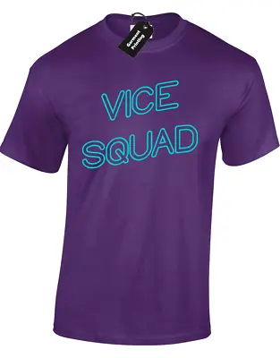 Buy Vice Squad Mens T Shirt Funny Novelty Slogan Police Division Miami Punk Band Tee • 8.99£