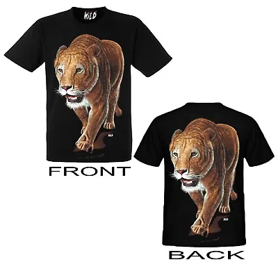 Buy Men  Walking Tiger    T-Shirt Both Side Print • 5.99£