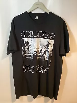 Buy Coldplay 2012 Tour T-Shirt Size Large Music, Band • 22.99£