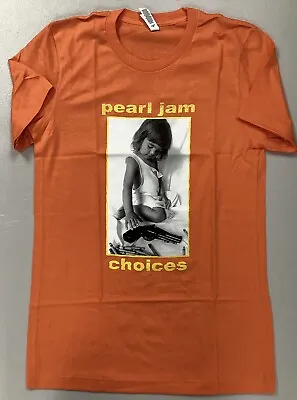 Buy Pearl Jam T-Shirt Ten Club Choices Orange Fan Club Exclusive T-Shirt New Size Sm • 67.45£