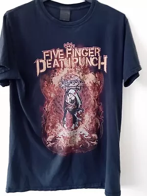 Buy Official Five Finger Death Punch 5fdp T-shirt - Black, Size Medium - 2014 Design • 12.95£