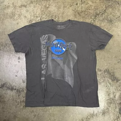 Buy Hard Rock Cafe T-Shirt Las Vegas Single Stitch USA Graphic Tee Grey, Mens 2XL • 25£