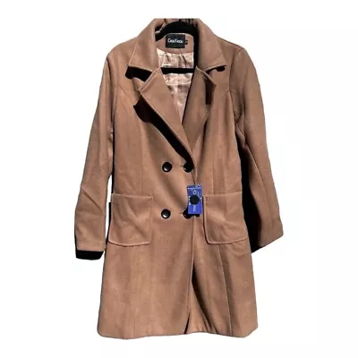 Buy 🌻NEW (w/tag) ChouYatou Wool Blend Pea Coat Jacket Size S. • 36.94£