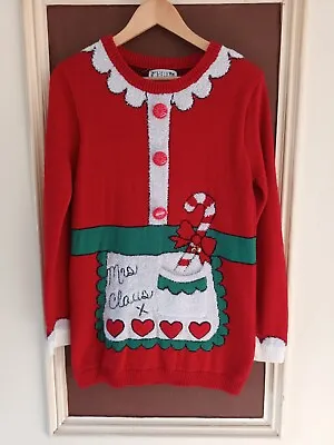 Buy Christmas Jumper With Jingle Bells Size S,  P-P 18   Length 28  • 4.99£