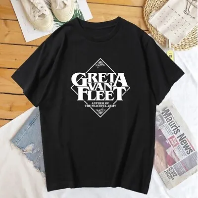 Buy Greta Van Fleet Classic T-Shirt GVF Rock Merch • 17.89£