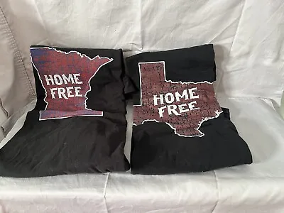 Buy Home Free Vical Band T-Shirts (2) TX MN  Home  - Size XL Black • 16.10£
