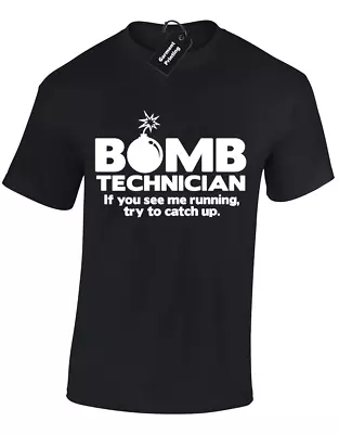 Buy Bomb Technician Mens T Shirt Funny Quality Design Joke Comedy Big Sizes S-5xl • 7.99£