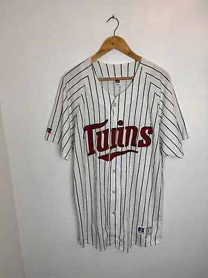 Buy Minnesota Twins Santana Mens Blue And White Jersey Size XL Made In USA • 29.99£