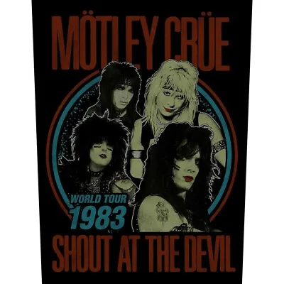 Buy MOTLEY CRUE BACK PATCH : SHOUT AT THE DEVIL 1983 : Album Official Licenced Merch • 8.95£