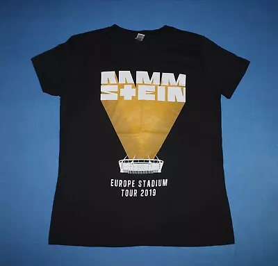 Buy Rammstein Shirt Europe Stadium Tour 2019 Industrial Metal Band Women's Tee Large • 72.77£