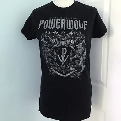 Buy Powerwolf Logo Ladies T Shirt Metal Is Religion Size XL • 14.99£